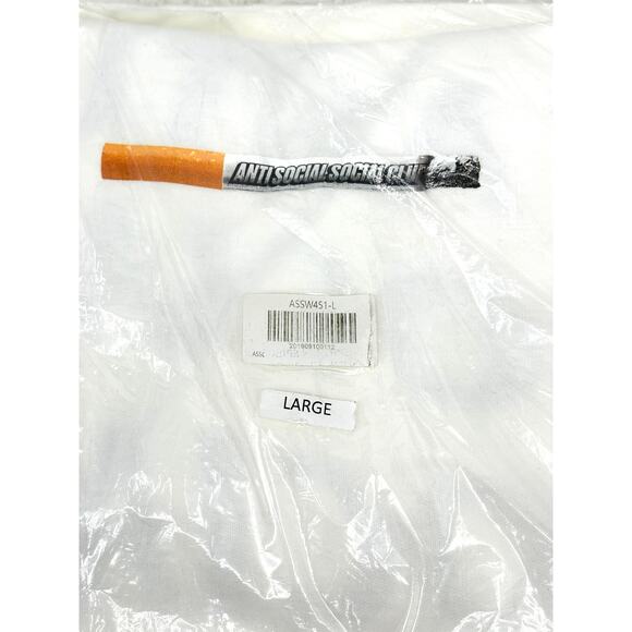 ASSC‎ White Cigarette Hoodie [ ASSW451-L ] Large - Picture 4 of 5